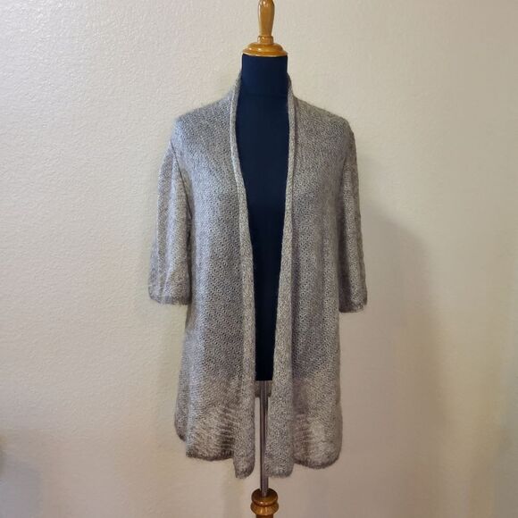 New Eileen Fisher Mohair Wool Blend Cardigan Sweater Size L - Picture 3 of 10